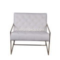 Moderne Indoor Lounge Stoel mei Goud plateare frame